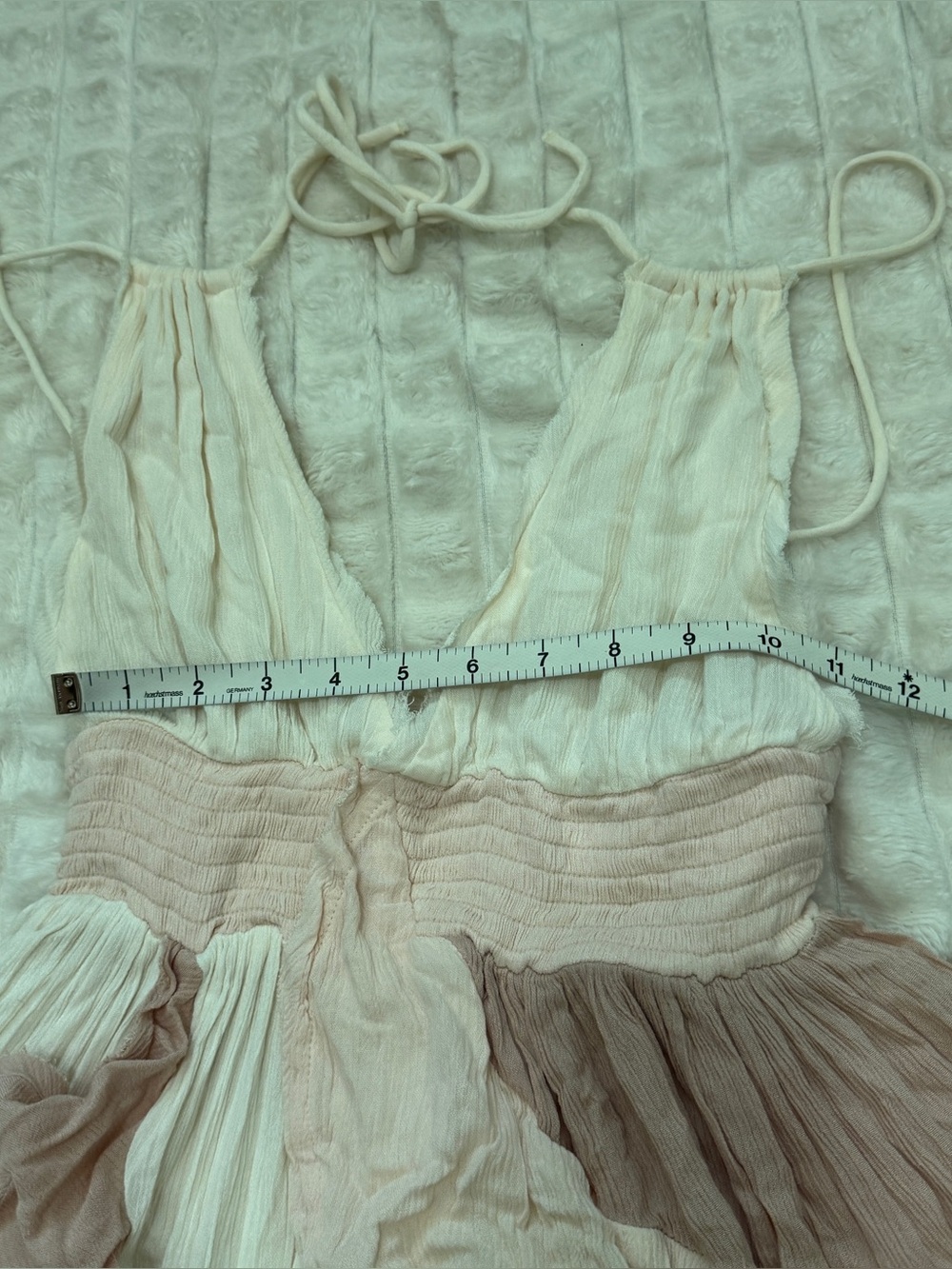 Free People XS Give It A Go Mini Dress ~ Flowy Ruffles Festival Fairy - Picture 5 of 8